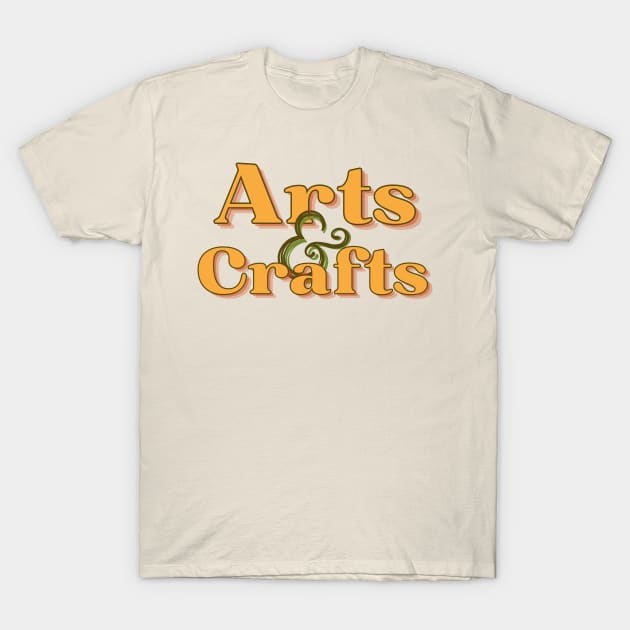 Retro Arts & Crafts T-Shirt by JaneSawyerMakes